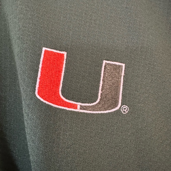 University Of Miami 3/4 zip by Nike - Picture 2 of 8